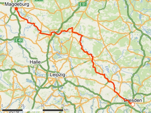 Dresden to Magdeburg