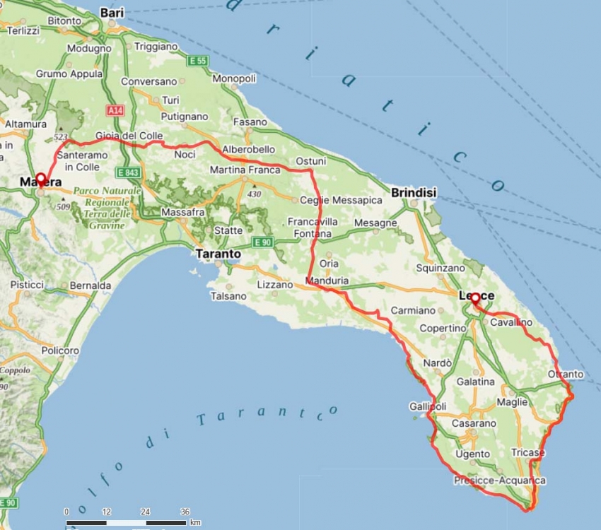 From Sassi of Matera to Salento SG